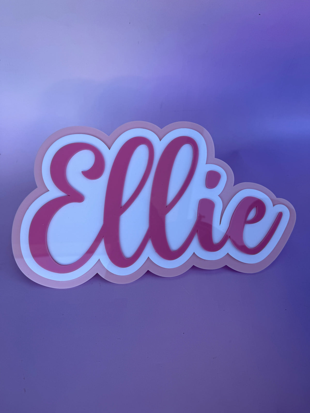 Triple Layer Acrylic Name Plaque