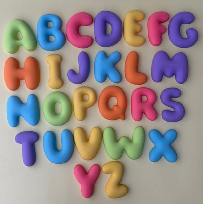 Bubble Letter Alphabet (Large)