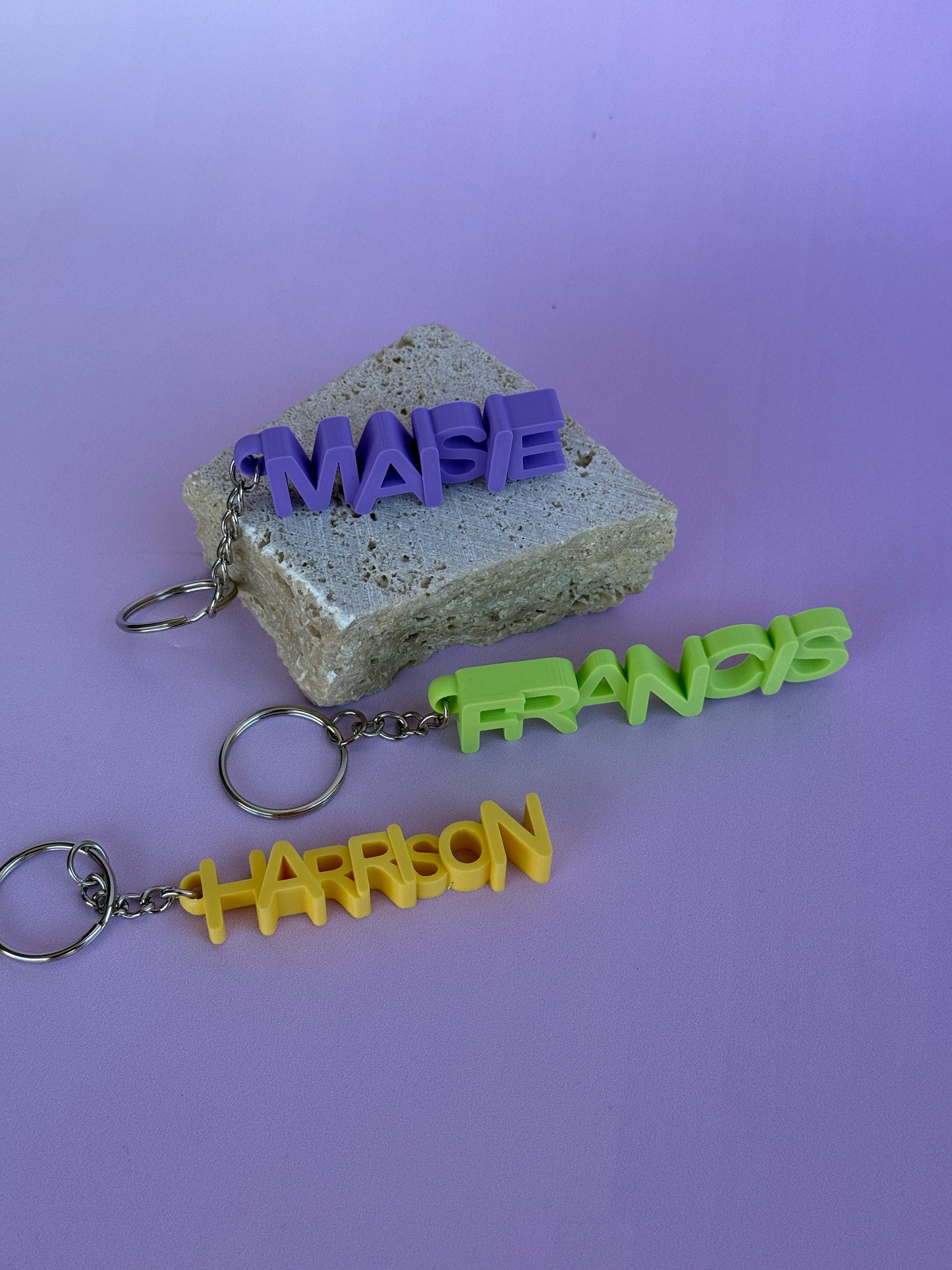 Popping Letter Keychain