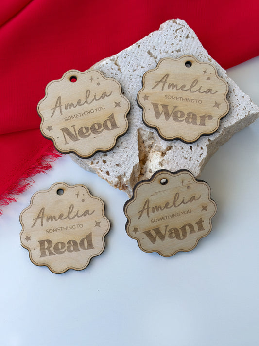 Something To Tags | Squiggle | 4 Set